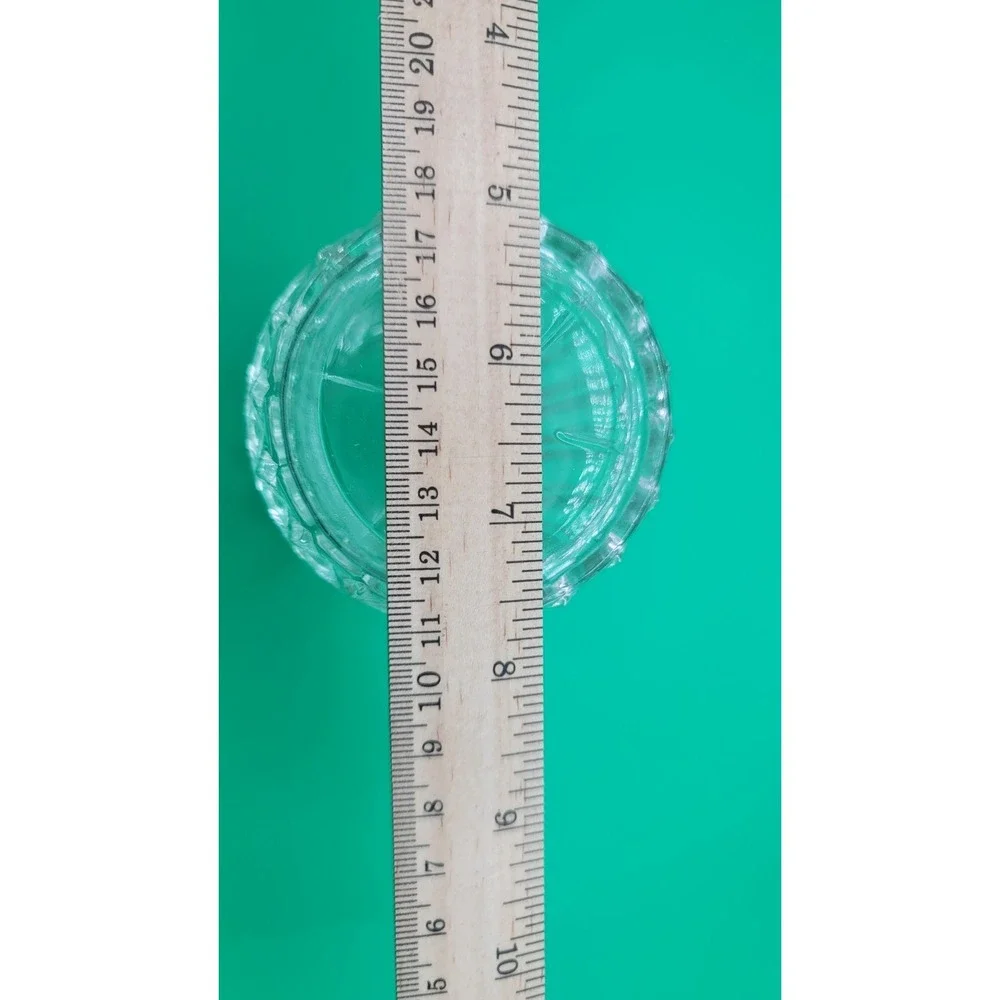Vintage Glass Ribbed Jar With Lid, Anchor Hocking c1920 3.25 X 2.5 Trinkets‎